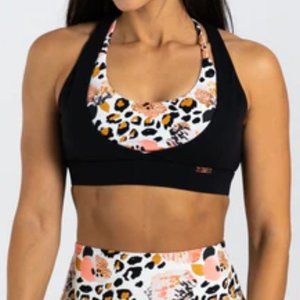 Noire Blanc Peaches & Creme Sports Bra